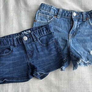 Kids Girls Denim Shorts Set Bundle Size 7